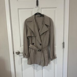 Zara Women's Beige Trench Coat